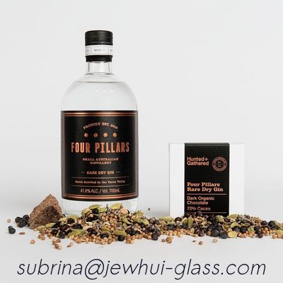 kopen Rum Vodka 21,5 mm Glas Gin Fles 850 g Holle Glas Stopper online vervaardiging