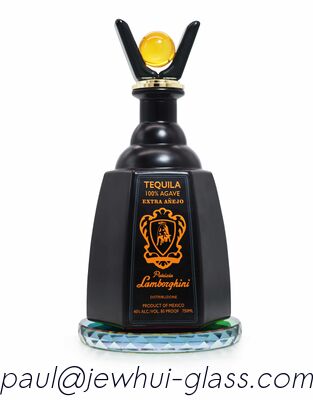 kopen Extra Añejo, Reposado, Zilveren Tequila Glazen Fles, Super Flint Glazen fles met Glazen Stoppers online vervaardiging