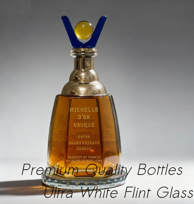 kopen Gevormde de Alcoholfles 1000ML van Arman Vodka Brandy Glass Bottle rond online vervaardiging