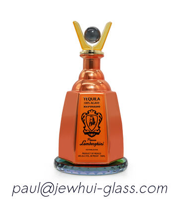 kopen Extra Añejo, Reposado, Zilveren Tequila Glazen Fles, Super Flint Glazen fles met Glazen Stoppers online vervaardiging