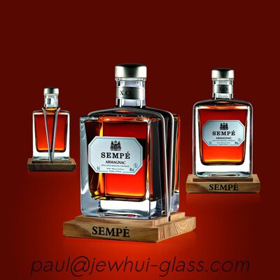 kopen Super Flint Diamond Cut Glass Decanter, XO, brandy, vodka Liquor Gin Rum Tequila Whisky Brandy Spirit Glasfles Met Solid Glass Stoppers online vervaardiging