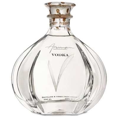 kopen Gevormde de Alcoholfles 1000ML van Arman Vodka Brandy Glass Bottle rond online manufacture