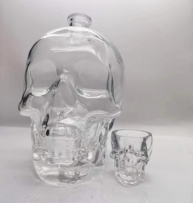 kopen 3000ML de grote karaf van de het kristalschedel van het Alcoholflessenglas voor Wodka online manufacture