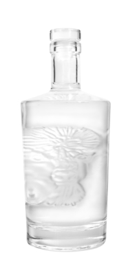 Goede prijs OEM van de het Glasfles van de Wodkawhisky het Schilderen van Flint Glass Bottle Full Coated Druk online