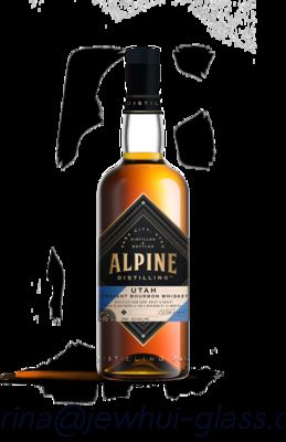 Goede prijs 750ml Apline Whiskey  Glass Bottle -Customization, Super Flint Glass Bottle, American Rum online