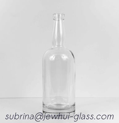 Goede prijs 750 ML CLEAR 750ML GLASS ROUND LONG NECK TENNESSEE LIQUOR BOTTLE 18.5 MM BAR TOP NECK FINISH online