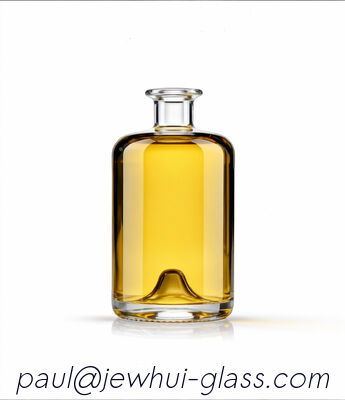 Goede prijs Apotheker 75cl of 70cl Ronde met push up Premium Clear Whiskey Glasfles online