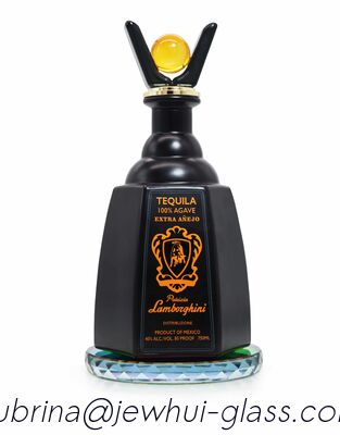 Goede prijs Extra Añejo, Reposado, Zilveren Tequila Glazen Fles, Super Flint Glazen fles met Glazen Stoppers online