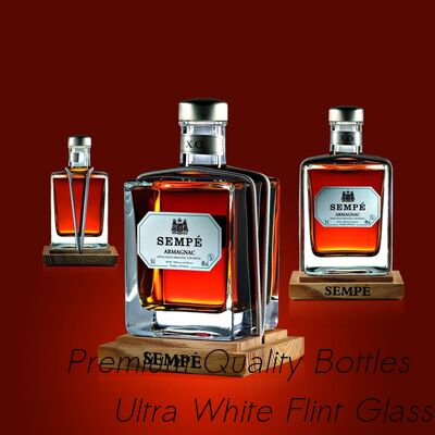 Goede prijs Super Flint Diamond Cut Glass Decanter, XO, brandy, vodka Liquor Gin Rum Tequila Whisky Brandy Spirit Glasfles Met Solid Glass Stoppers online