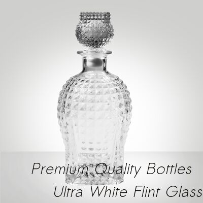 Goede prijs Super Flint Diamond Cut Glass Decanter, XO, brandy, vodka Liquor Gin Rum Tequila Whisky Brandy Spirit Glasfles Met Solid Glass Stoppers online