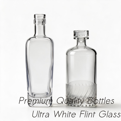 Goede prijs 700ML of 750ml Rumquila, Vodquila, Whiskquila, XO, Brandy, Glazen Fles met Holle Glazen Stop online