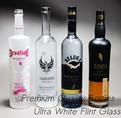 Goede prijs 200 ml 500 ml 1750 ml glazen drankfles Gedrukt 209 gin glazen fles online
