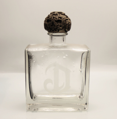 Goede prijs Van het het Glasfles In reliëf gemaakte Graverende Zandstralen van Deleontequila het Glasflessen online