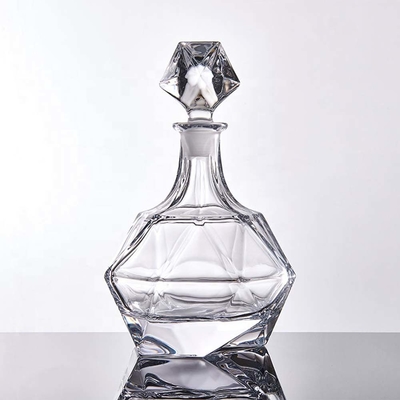 Goede prijs 21.5mm de Fles Barware Diamond Cut Crystal Whiskey Decanter van de Alcoholische drankkaraf online