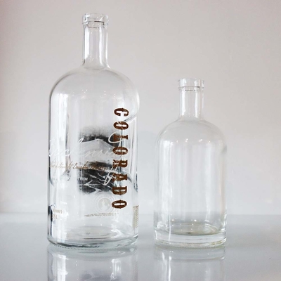 Goede prijs 375ml grote Duidelijke het Glasflessen van de Alcoholfles voor Alcoholische drankbourbon online