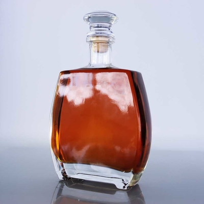 Goede prijs De duidelijke Karaf van de Premiewhisky met Houten Cork Full Coated Polished Whiskey-Glasfles online